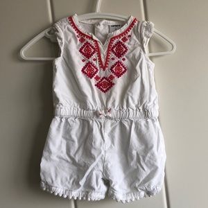 Baby girl carters summer romper, 3 months